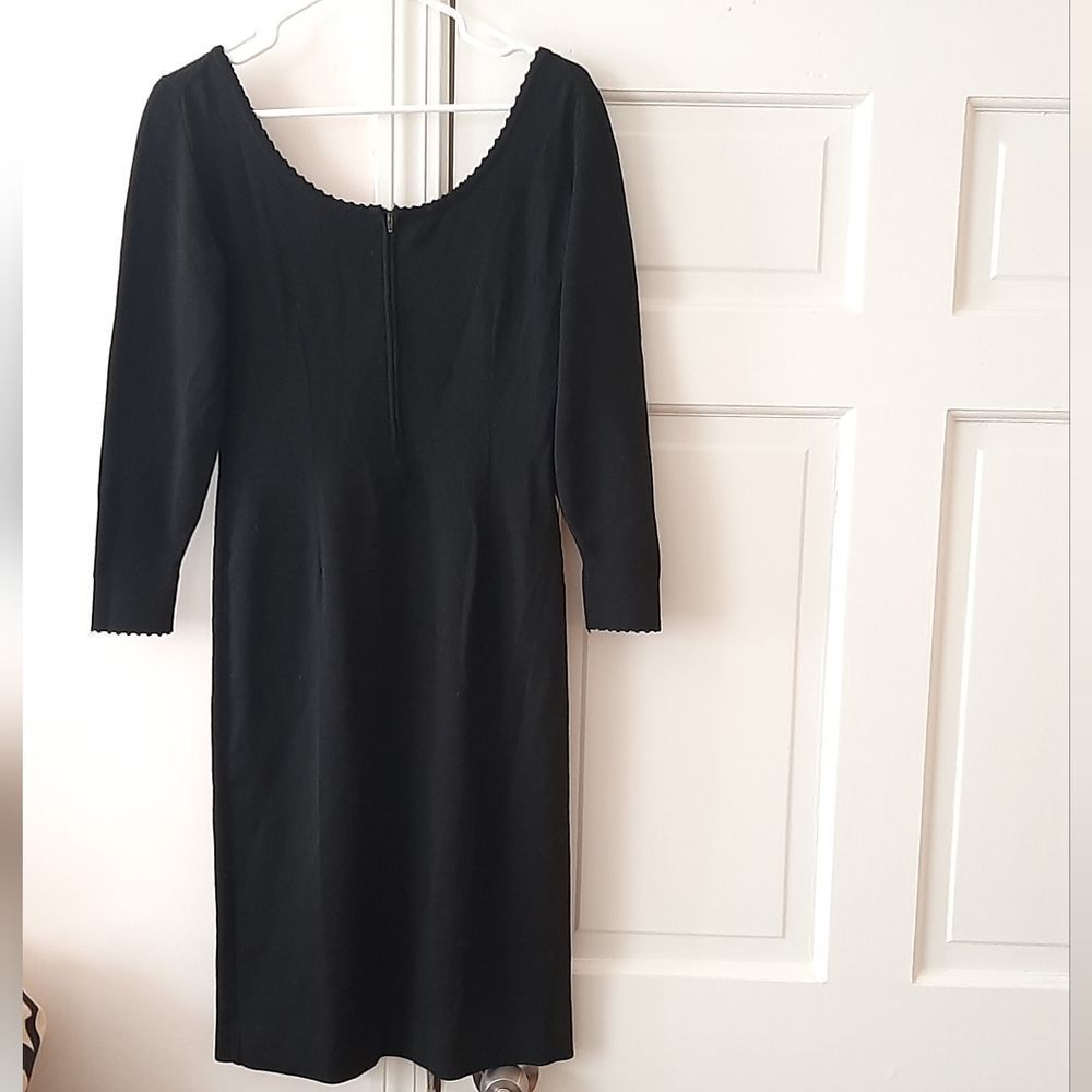 EUC Vintage Cyrano by Sebastián xl Black 100% Wool Sheath